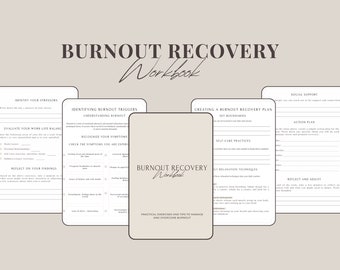 Ultimate Burnout Recovery Planner & Workbook: Structured Guide for Recognizing, Managing, and Recovering from Burnout