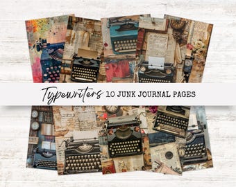 Skrivmaskinsskräpjournal | Skräpjournalkit Författare | Författarens skräpjournalkit | Viktoriansk författare | Kärleksbrevsskräpjournalsidor
