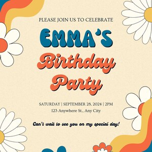 5 in x 7 in portrait editable template. *Does NOT include envelopes- purchase includes editable template only.