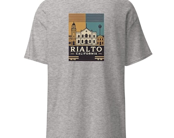 Rialto, Unisex Graphic T-shirt, California, Minimalist Graphic T-shirt, Comfort T-Shirt, Local City Pride, City Rep Tee, City, Local