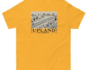 Upland, Unisex Graphic T-shirt, California, Minimalist Graphic T-shirt, Comfort T-Shirt, Local City Pride, City Rep Tee, Small-Town Charm