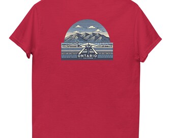Ontario, Unisex Graphic T-shirt, California, Minimalist Graphic T-shirt, Comfort T-Shirt, Local City Pride, City Rep Tee, City, Local