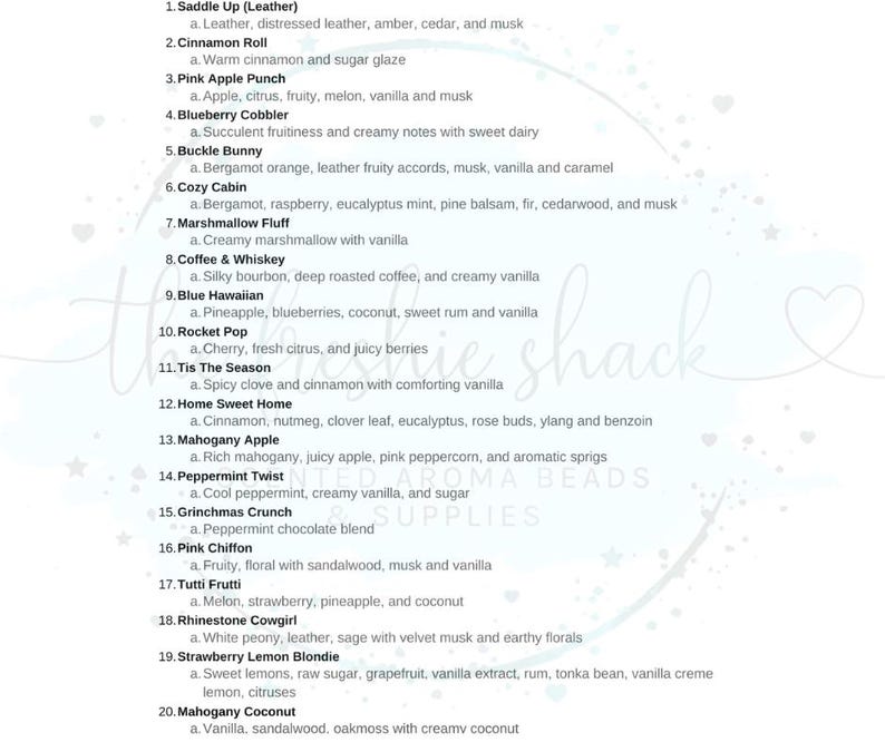 16 oz. Scented Aroma Beads List #1 image 12