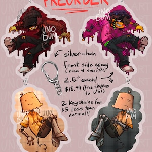 Regretevator Infected and Lampert keychain