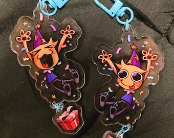 Regretevator Party Noob/Poob Keychain