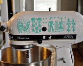 Pyrex Amish Butterprint Vinyl Decals for your Kitchen aid Mixer