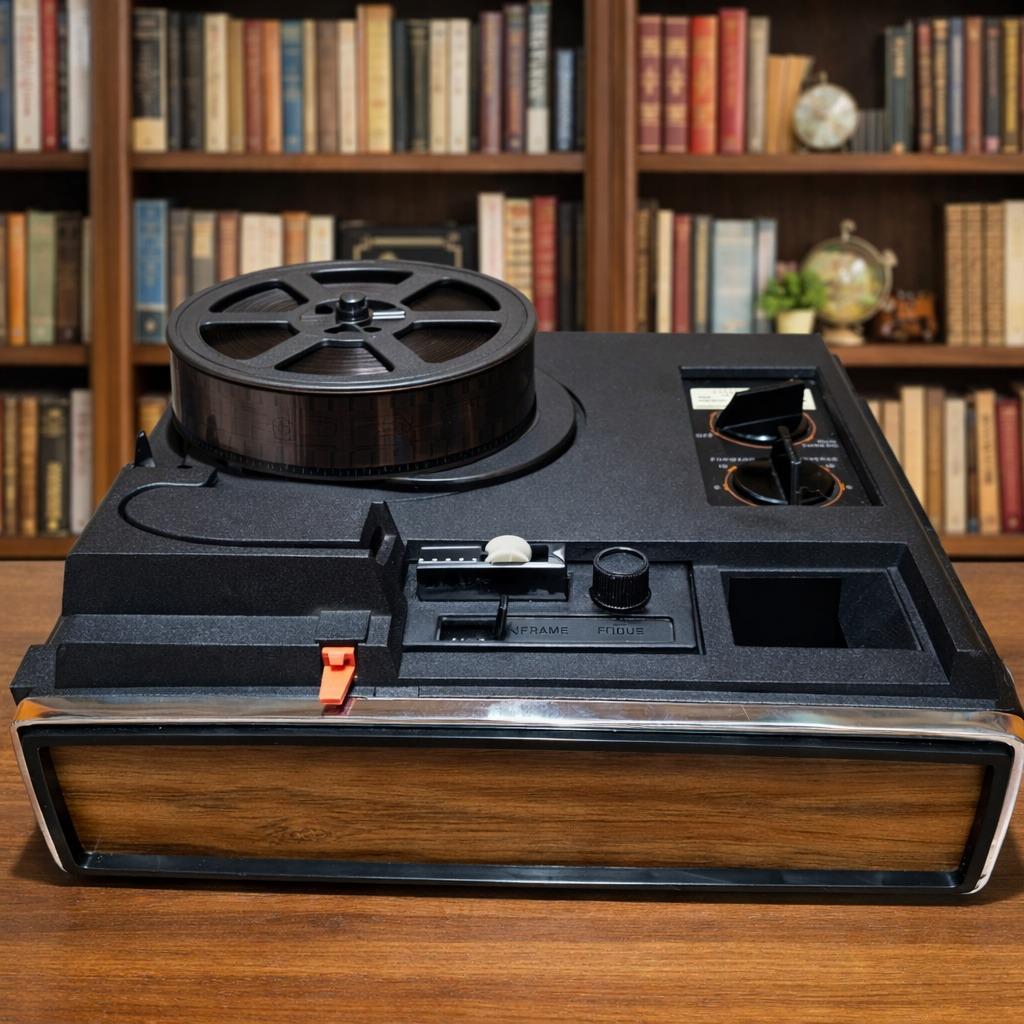 レトロミッキー/35mm/自動巻/デイデイト Kodak Moviedeck 455 Projector Vintage Super 8 8mm Film Woodgrain