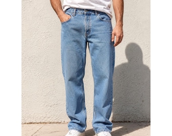 Vintage Levi's 550 Relaxed Fit Jeans 34x30 Helle Waschung Made in Mexico Herren Denim