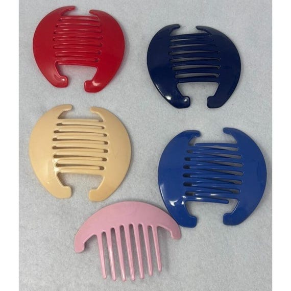 Vtg GOODY TZERS Hair Cincher Clip Banana Comb Large 5 inch Lot‎ Of 4 Sets 80\'s Vtg 1980s GOODY TZERS Hair Cincher Clip 4.5 main image 4