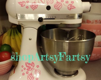 Vintage Pyrex Inspired Vinyl Decals for your Kitchen aid Mixer