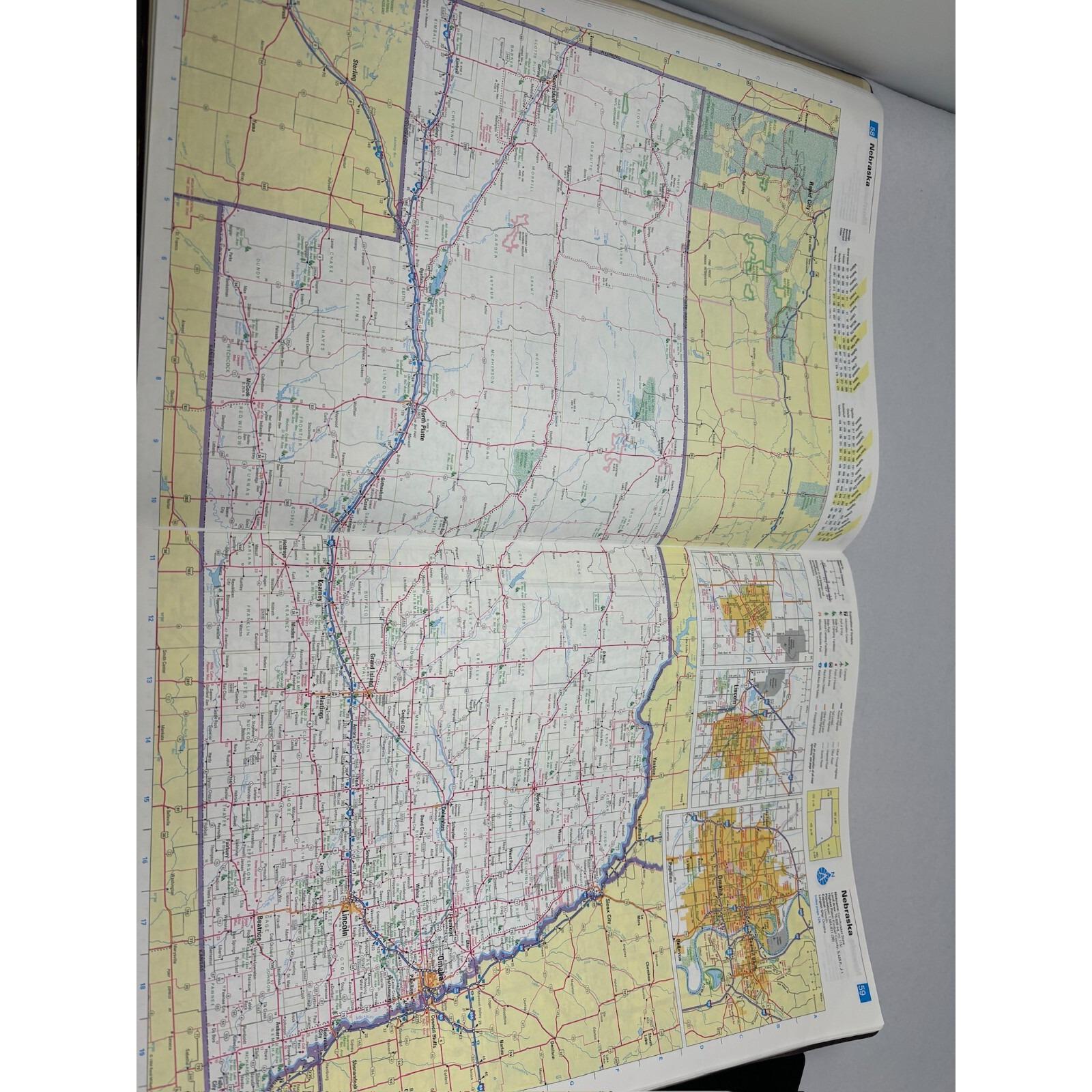 1994 Rand Mcnally US Canada Mexico ROAD ATLAS Maps Large-format