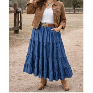 Jupe à Franges Western Cowgirl Pour Femme - Taille Haute, Design à Franges Pour Festival Et Soirée - 12