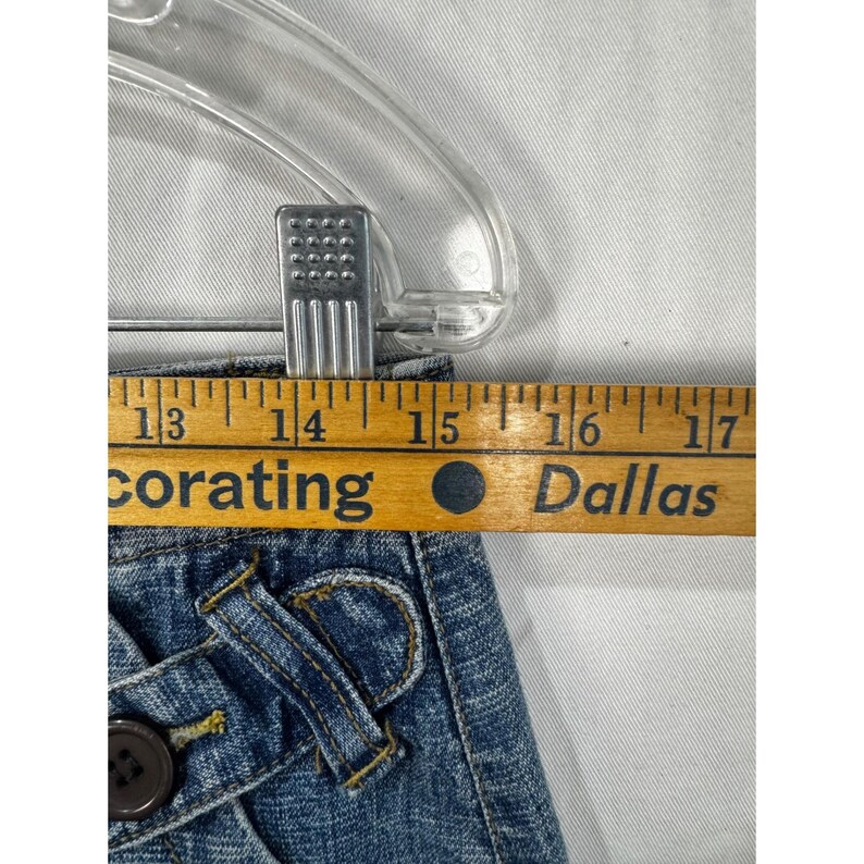 Vintage Y2K BCBG MaxAzria Jeans Denim Cargo Button Front Jean Mini Skirt Size 6 image 5