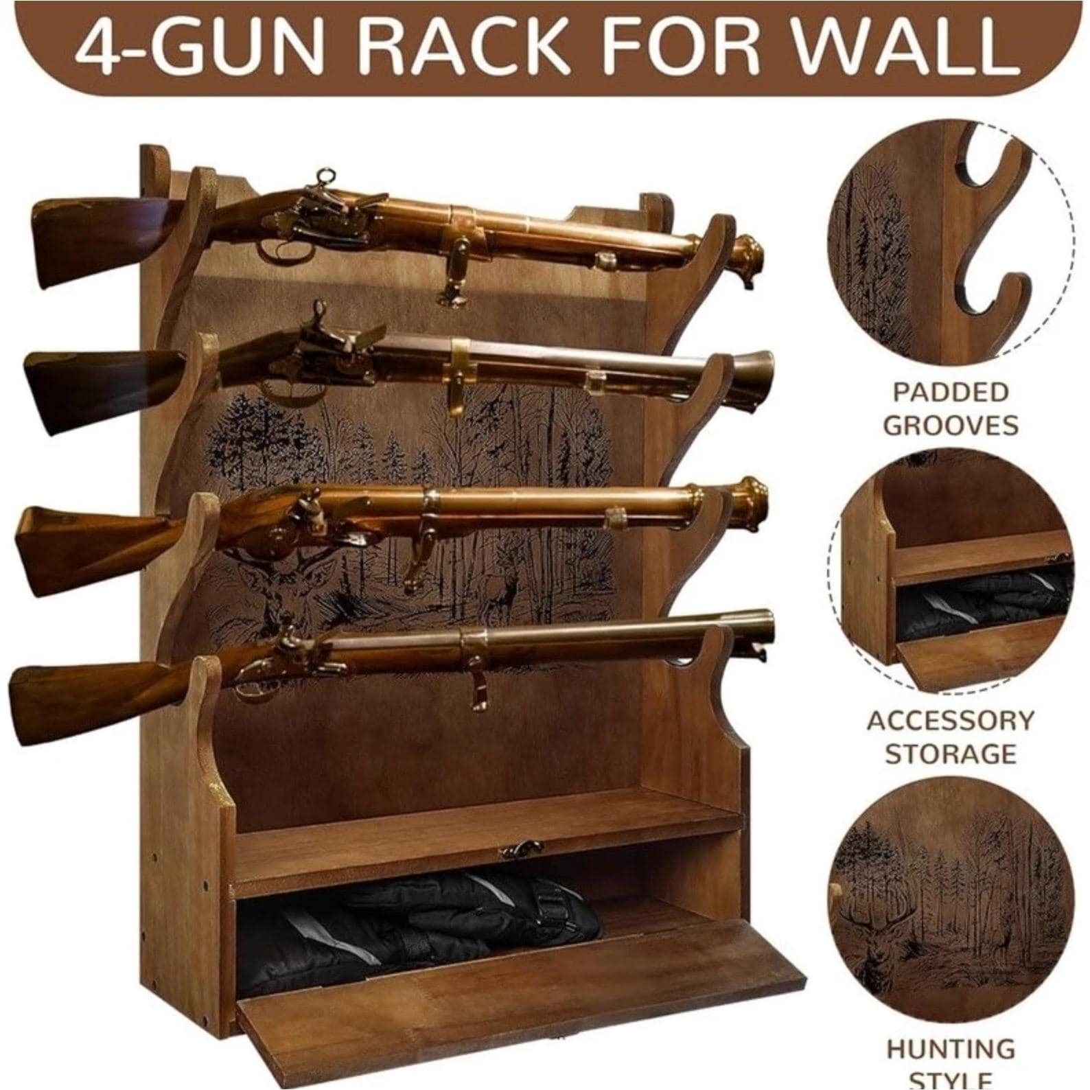 Wall rifle rack - Etsy 日本