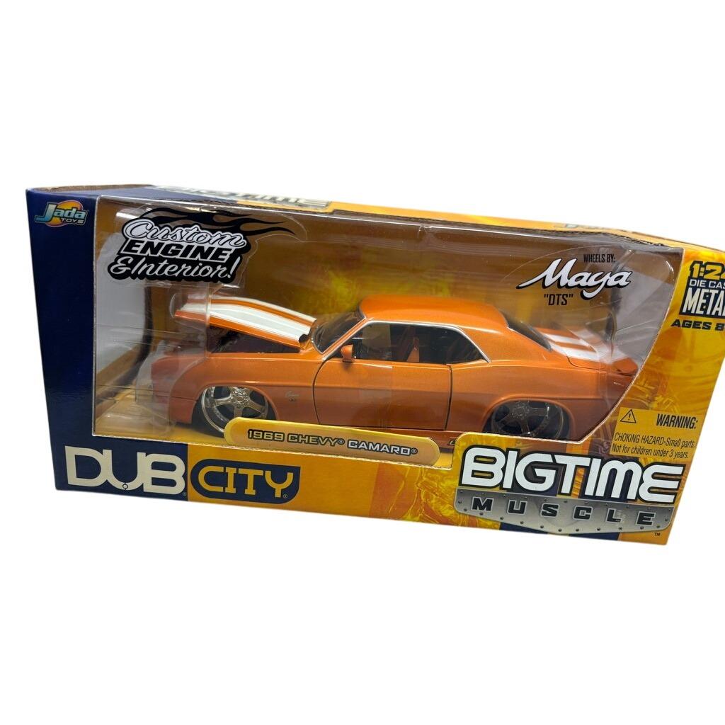 Jada Toys Bigtime Muscle Dub City 1969 Chevy Camaro Orange 1:24