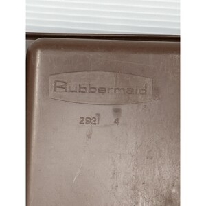 Bandeja organizadora de cubiertos Rubbermaid vintage n.° 2921, plástico marrón, EE. UU. imagen 3