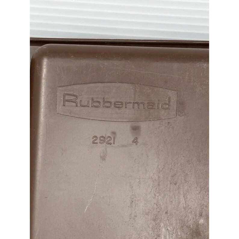 Bandeja organizadora de cubiertos Rubbermaid vintage n.° 2921, plástico marrón, EE. UU. imagen 3