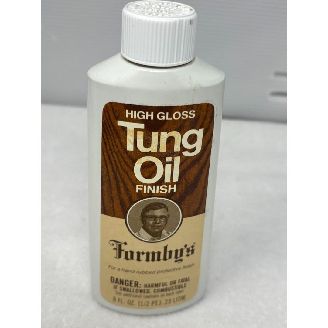 Vintage Formby's Tung Oil Finish High Gloss 8 Oz Full Bottle 1980 ...