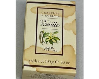 1994 Crabtree & Evelyn Vanilla Perfumed Soap 3.5 oz NEW Older Stock - Damage