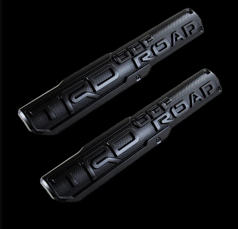 2 TEXAS STAR EDITION 3 EMBLEMS CHROME/BLACK UNIVERSAL STICKON For TACOMA TUNDRA - Foto 4