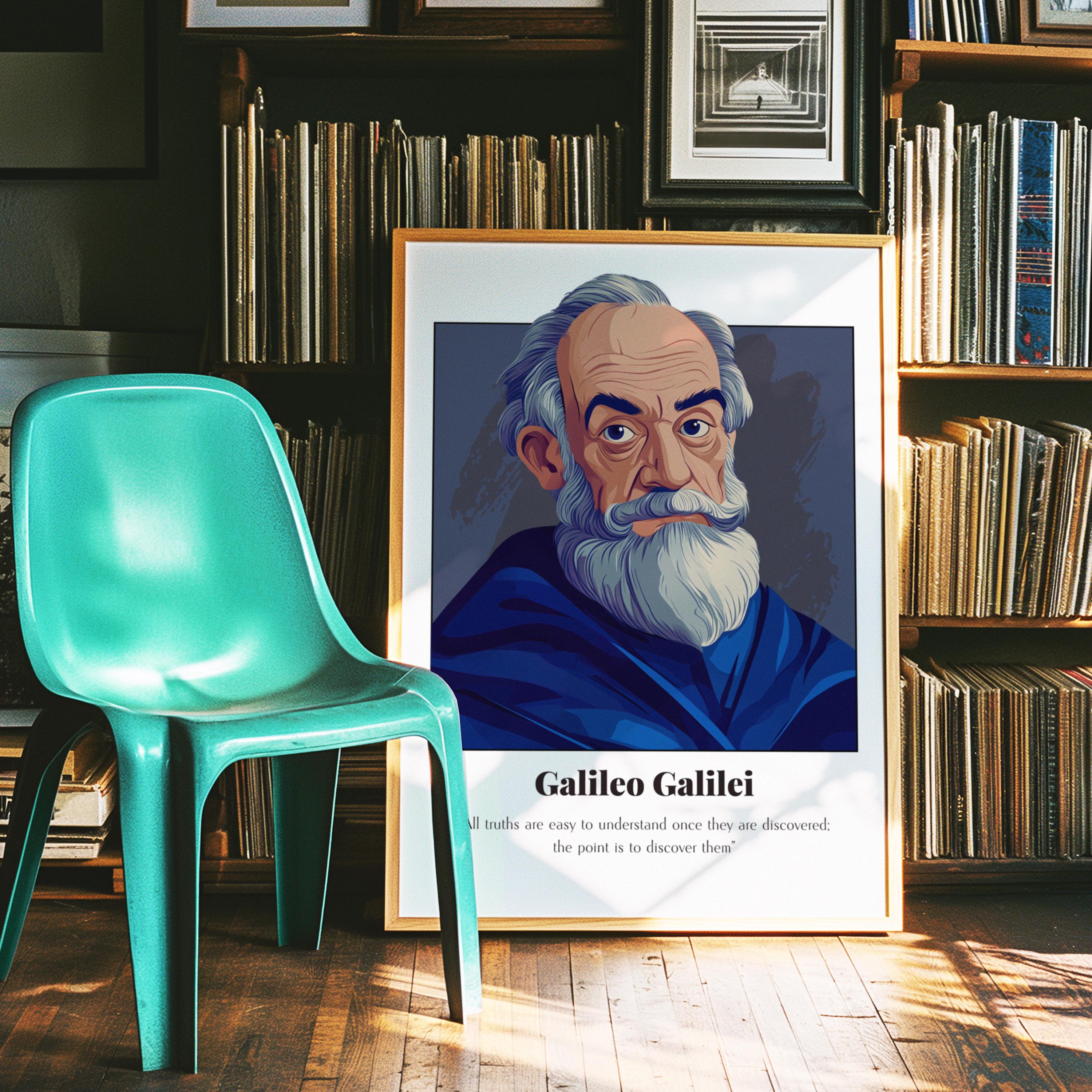 Galileo Galilei Quote Poster: Astronomy Historical Icon - Etsy