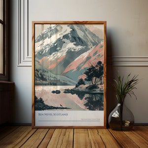 Ben Nevis Mountain Print: Scotland Highlands Artwork