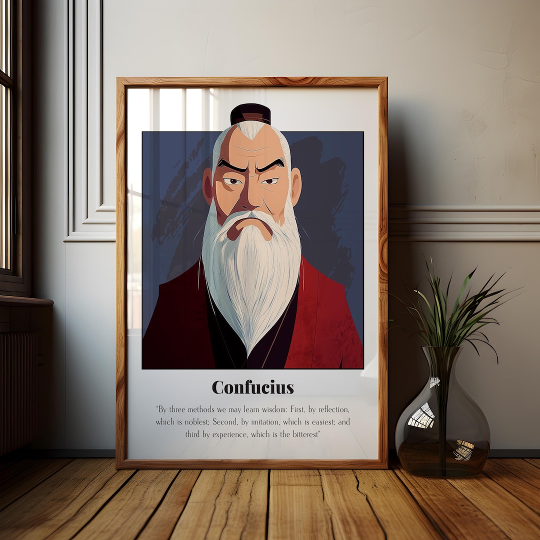 Confucius Quote Poster, Inspirational Quote Confucius Poster, Chinese ...
