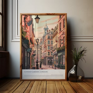 Covent Garden London Art Print: England City Souvenir