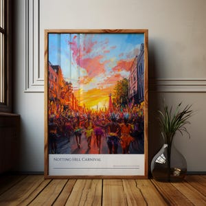 Notting Hill Carnival Poster: Vibrant UK Caribbean Art Print