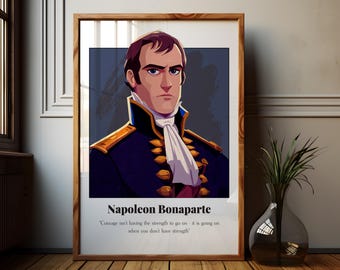 Napoleon Bonaparte Quote Poster: French Revolution Art Print