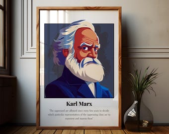 Karl Marx Quote Poster: Political Theory & Historical Icon