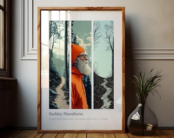 Barkley Marathons Poster: Tennessee Ultra Marathon Art Print