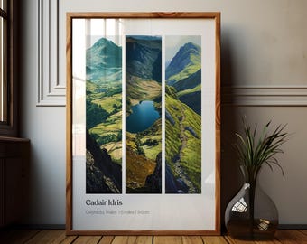 Cadair Idris Wales Poster: Snowdonia National Park Art Print