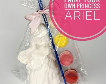 Princess Ariel Plaster Paint Kit: Princess Party Favor Craft