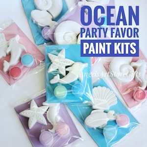 Ocean Party Geschenk Kit: Malen Sie Ihre eigene Meerjungfrau & Delfin