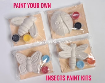 Insect Paint Kit for Kids, Painting Party Favors: Butterfly, Ladybug, Bee, Dragonfly