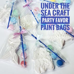 Under the Sea Plaster Painting Kit: Ocean Animal Craft Party Favor