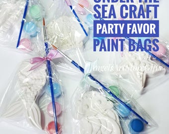 Under the Sea Plaster Painting Kit: Ocean Animal Craft Party Favor