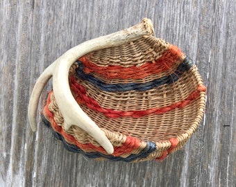 Antler Basket for Wall or Table