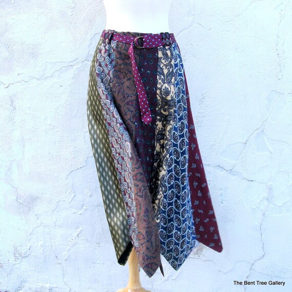 Items similar to Silk Tie Skirt by The Bent Tree Gallery 100% Silk ...