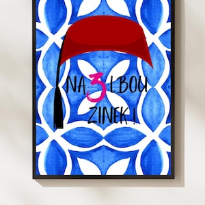 Affiche Tunisie / Poster Tunisie / Tunisian art / Tunis / Poster / Tunia Wall Art / Tunisian culture / Affiche Tunis / Culture tunisienne