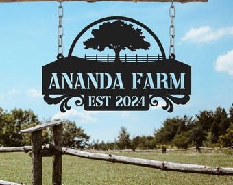 Custom Entryway Sign, Metal farm signs, Custom Farm Signs, Ranch Signs, Personalized Ranch Signs, Outdoor entryway signs, Custom Ranch Sign,