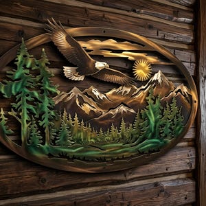 Vintage Metal Eagle Wall Hanging - Etsy