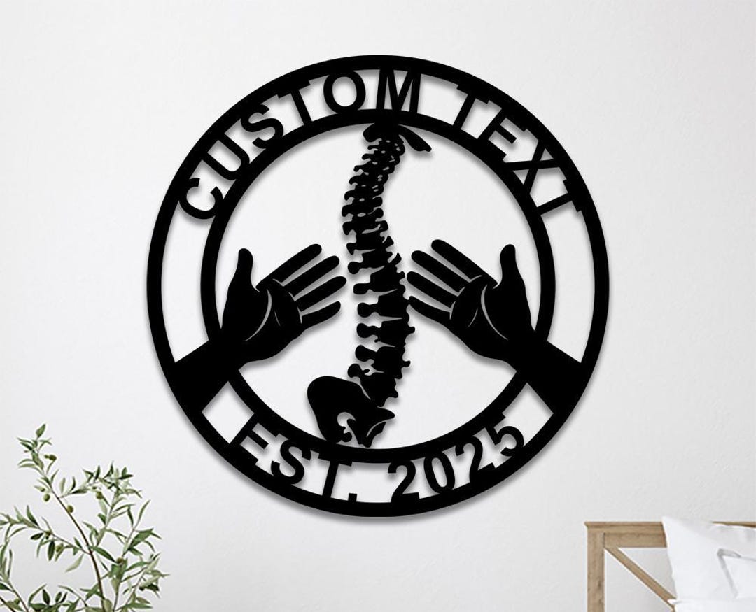 Custom Chiropractic Metal Sign Wall Art, Chiropractor Sign ...