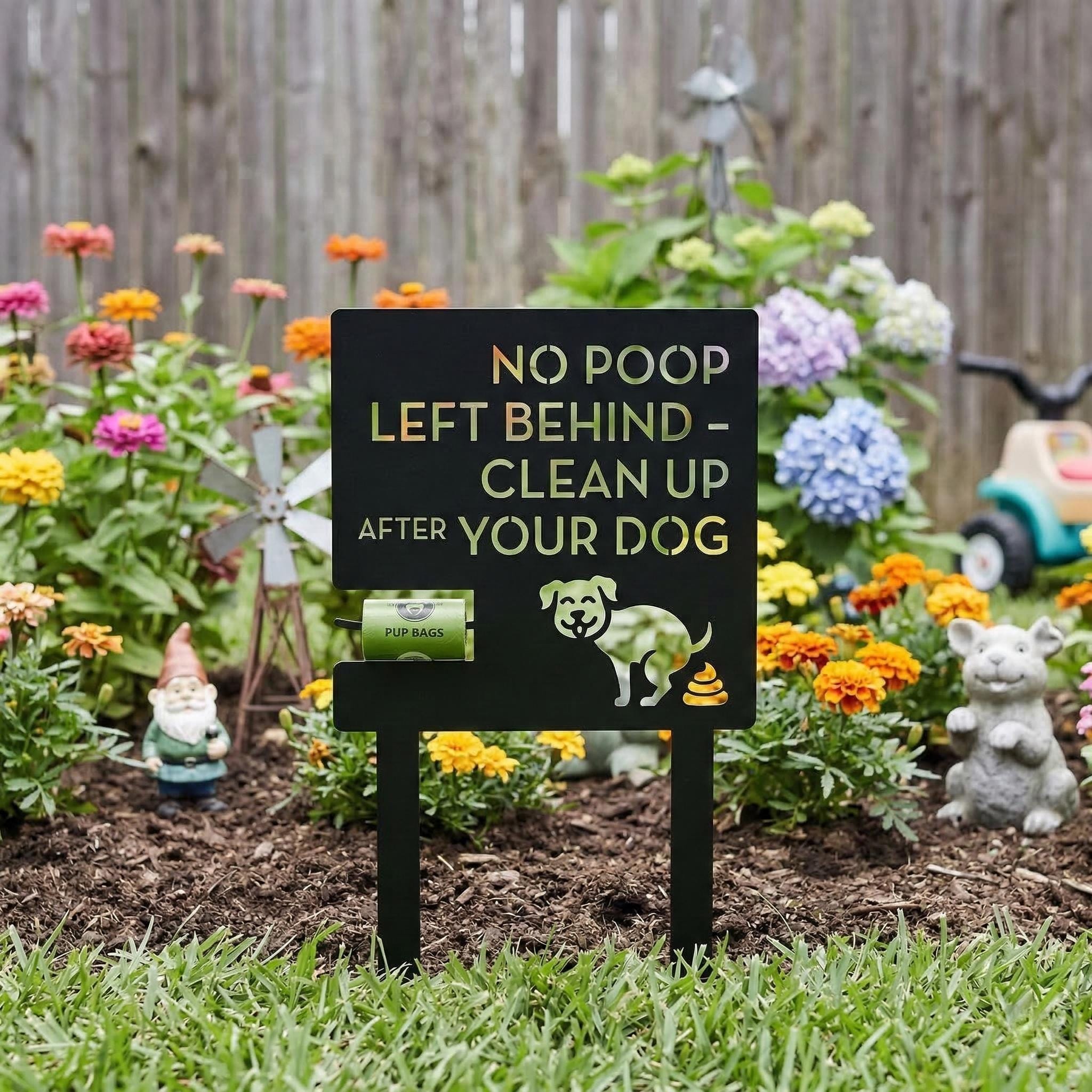 Cartello Per Cani Da Giardino Cortile Del Cane Ornamento Prato