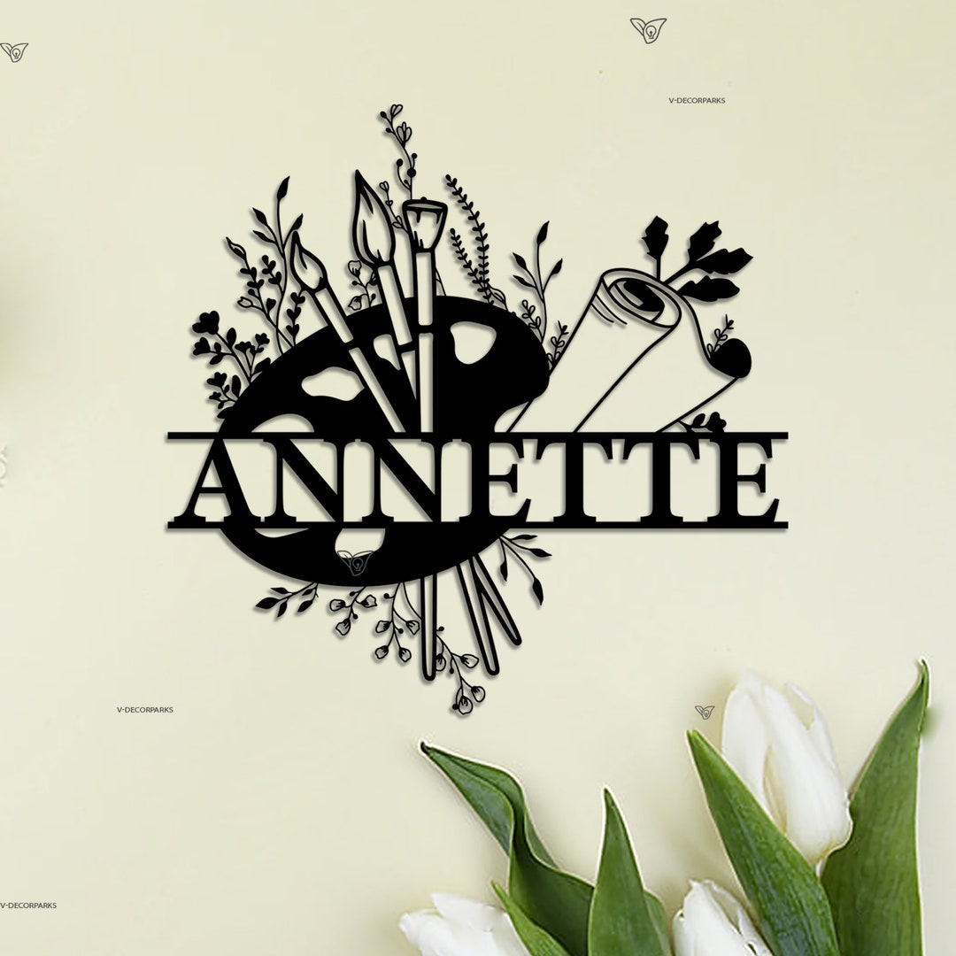 Custom Art Studio Metal Sign,artist Sign,personalized Painter Name Sign ...