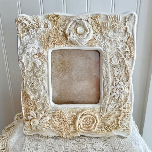 Pretty Frames Antique Lace Picture Frame - Etsy