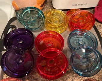 Dyed Stanley cup lids
