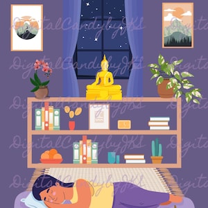 Rest is a Form of Productivity Digital Art Screensaver for Kobo Libra Color E-Reader - 2 pack