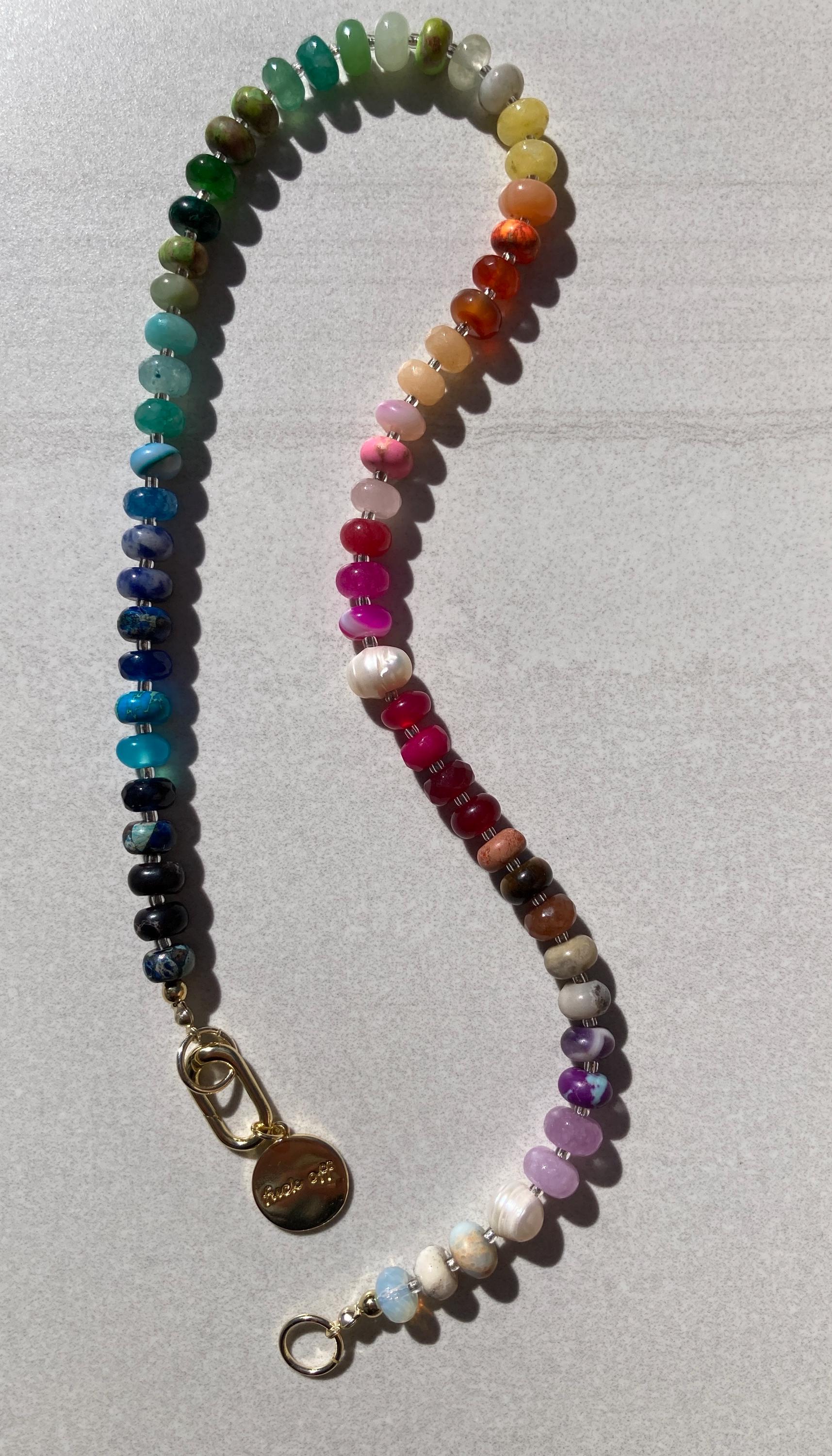 The Rainbow Sugar Gemstone Necklace